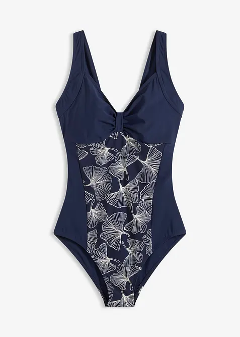 Maillot sculptant &agrave; empi&egrave;cement imprim&eacute;, maintien l&eacute;ger, bonprix