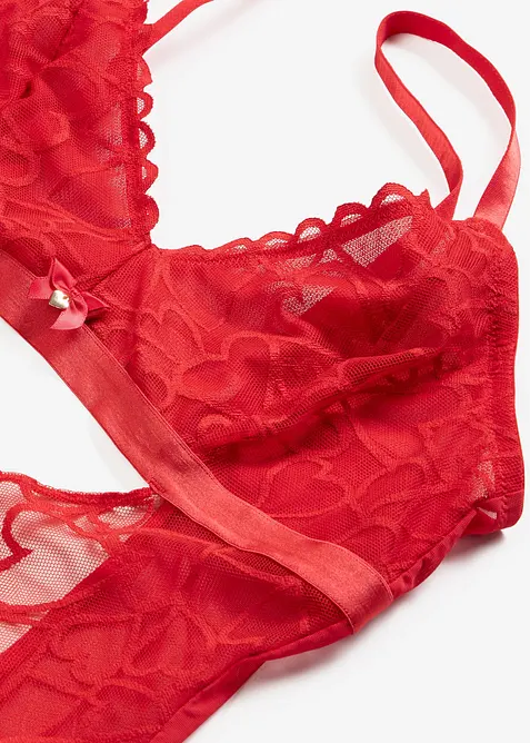 Body-string &agrave; dentelle c&oelig;urs, bonprix