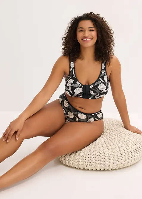 Lot de 2 soutiens-gorge sans armatures ferm&eacute;s devant, bonprix