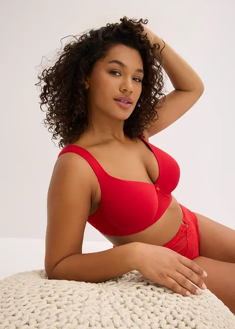 Lot de 2 soutiens-gorge armatur&eacute;s &agrave; coques et dentelle, bonprix