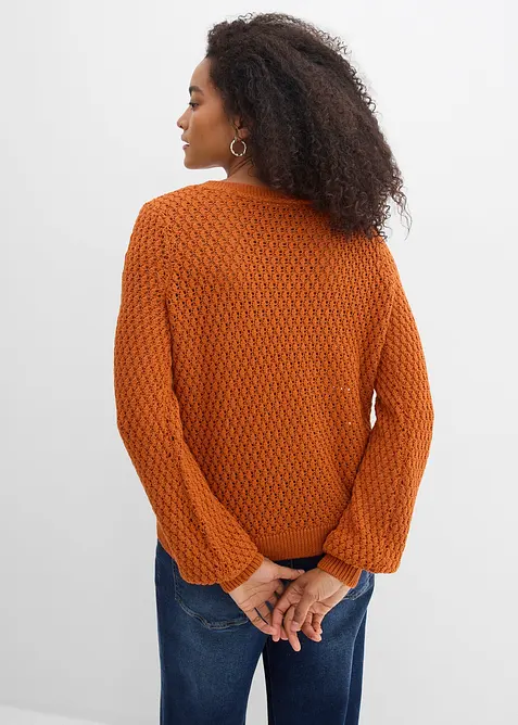 Pull en coton m&eacute;lang&eacute;, bonprix