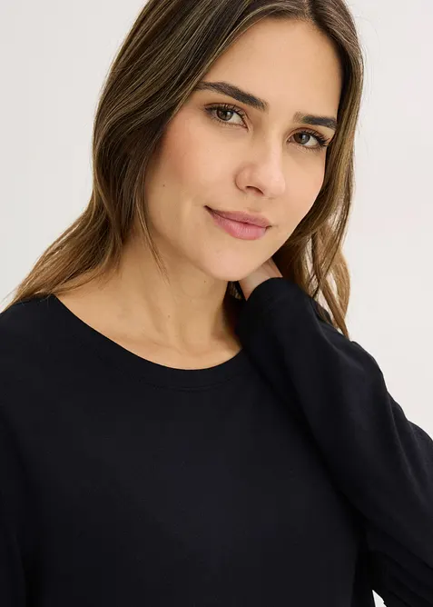 Pyjama &eacute;vas&eacute; avec viscose, bonprix