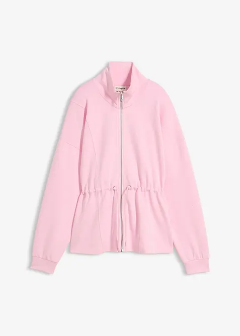 Sweat zipp&eacute; en mati&egrave;re n&eacute;opr&egrave;ne douce, bonprix