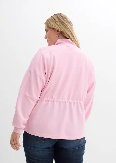 Sweat zipp&eacute; en mati&egrave;re n&eacute;opr&egrave;ne douce, bonprix