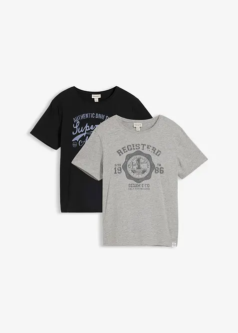 Lot de 2 T-shirts, bonprix