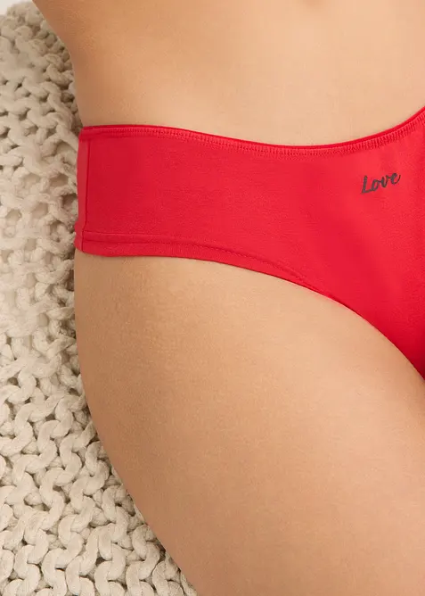 Lot de 4 slips br&eacute;siliens, bonprix