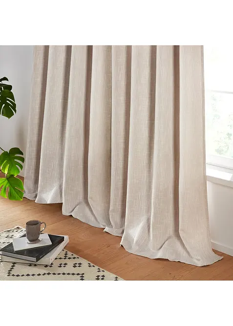 Rideau opaque textur&eacute; (1 pce), bonprix