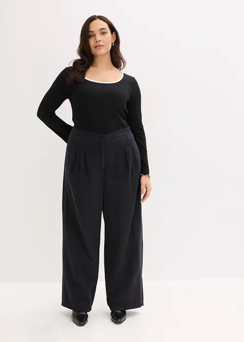 Pantalon en twill 100% coton, bonprix