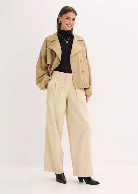 Pantalon en twill 100% coton, bonprix