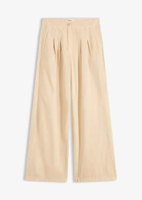 Pantalon en twill 100% coton, bonprix