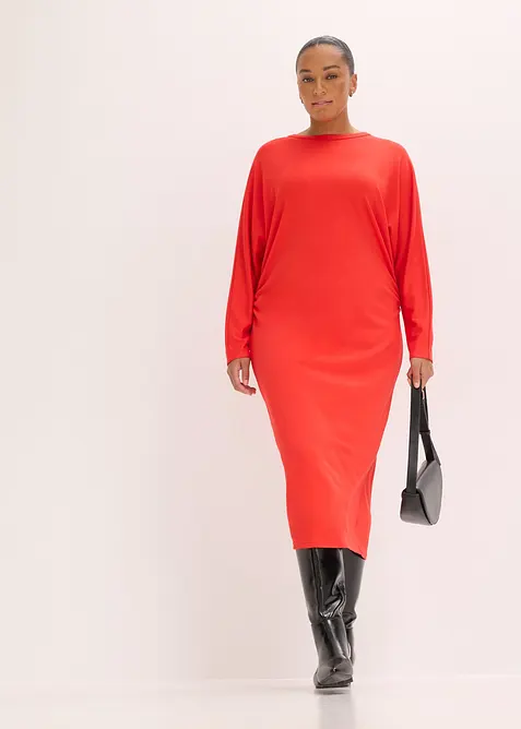 Robe midi en Punto di Roma confortable, bonprix