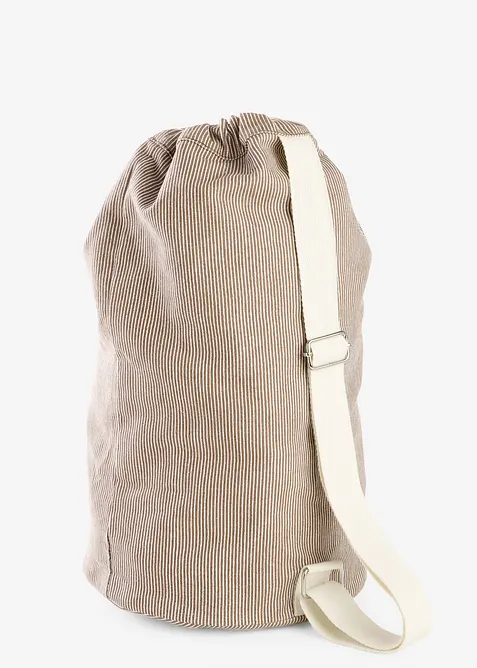 Sac &agrave; dos en toile ray&eacute;e, bonprix