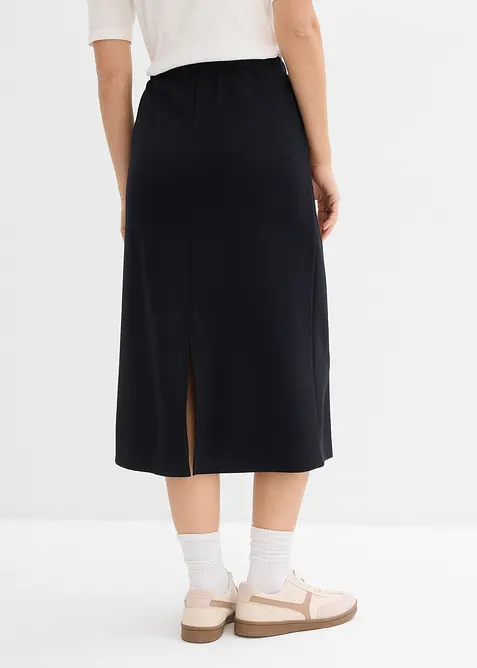 Jupe midi en mati&egrave;re n&eacute;opr&egrave;ne douce, bonprix