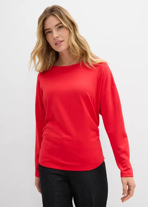 T-shirt manches longues en Punto di Roma confortable, bonprix