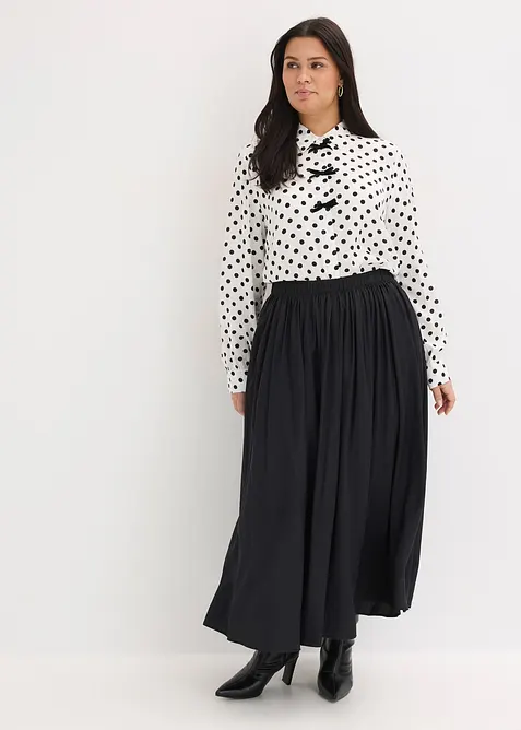 Jupe longue et fluide en viscose majoritaire, bonprix