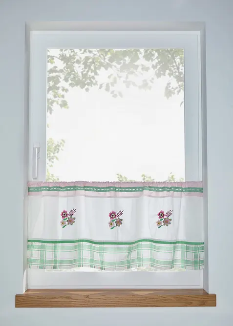 Brise-bise brod&eacute; en coton, bonprix