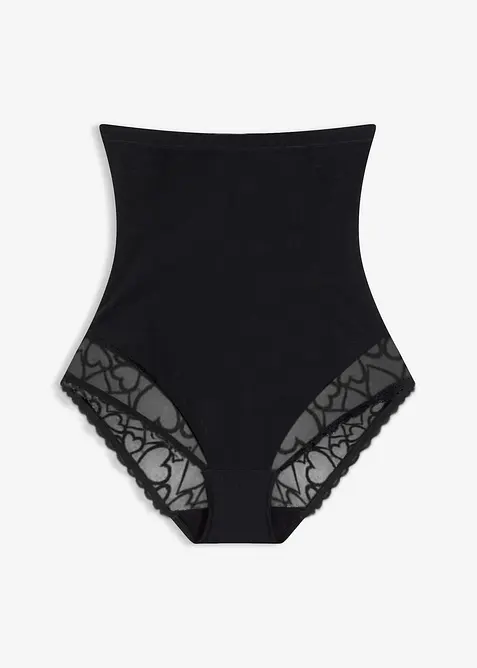 Slip sculptant avec dentelle c&oelig;urs, maintien fort, bonprix