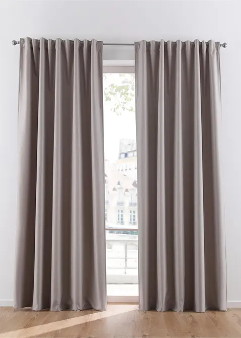 Rideau isolant avec envers en polaire douce, aussi en XXL (1 pce), bonprix