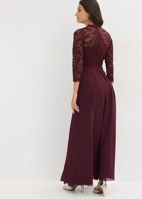 Robe longue avec dentelle, bonprix