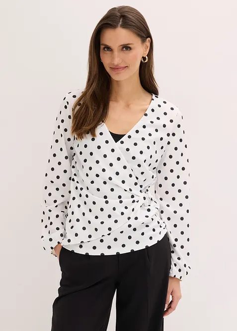 T-shirt manches longues en jersey textur&eacute;, bonprix