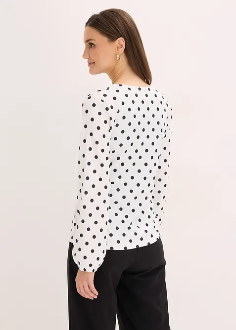 T-shirt manches longues en jersey textur&eacute;, bonprix