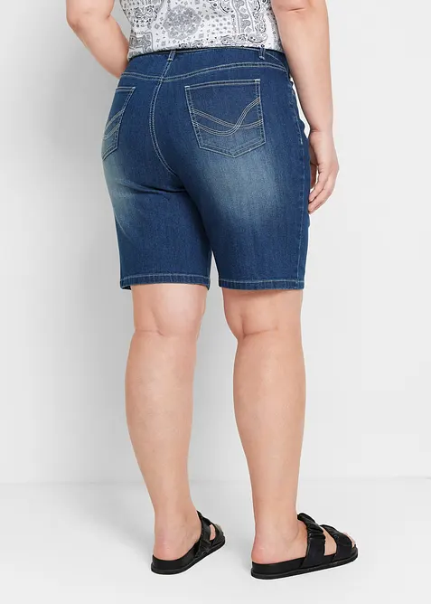 Bermuda en jean, taille mi-haute, bonprix