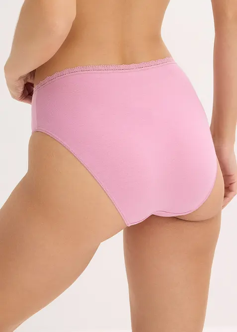 Lot de 4 maxi slips avec dentelle, bonprix