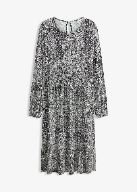 Robe midi en jersey viscose extensible, bonprix