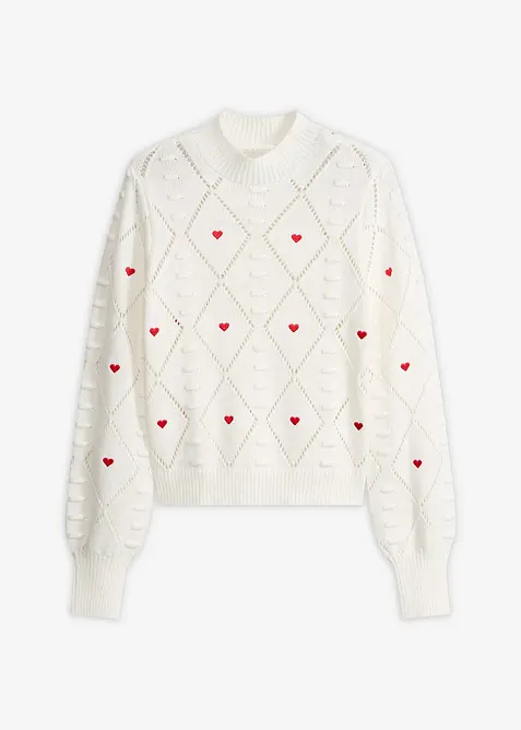 Pull ajour&eacute;, bonprix