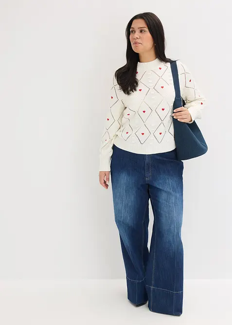 Pull ajour&eacute;, bonprix