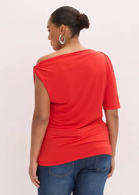 T-shirt &agrave; encolure asym&eacute;trique, bonprix