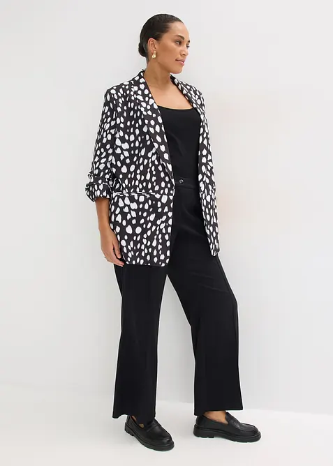 Blazer long imprim&eacute;, bonprix