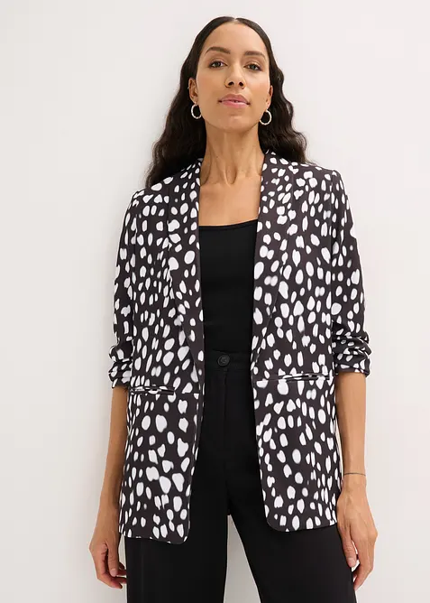 Blazer long imprim&eacute;, bonprix