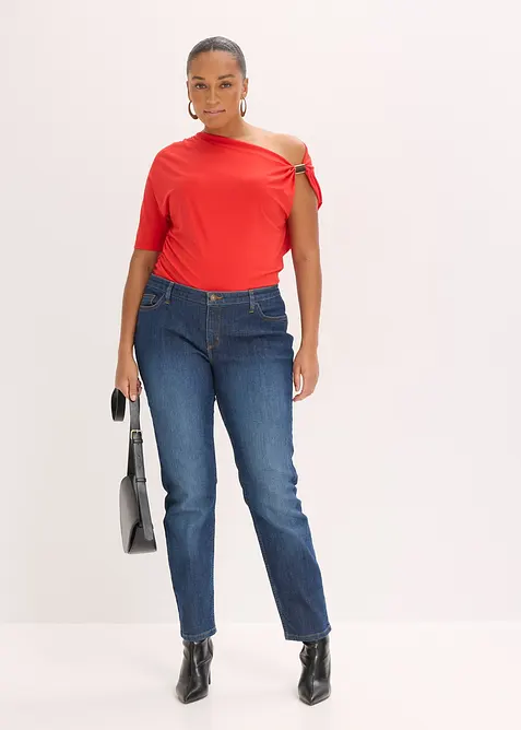 T-shirt &agrave; encolure asym&eacute;trique, bonprix