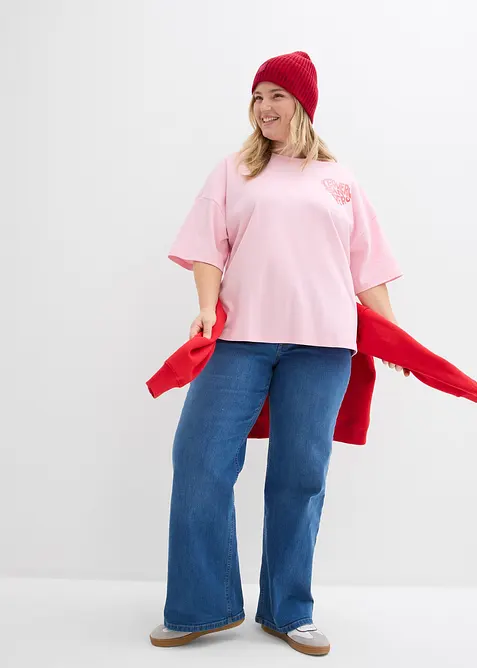 T-shirt boxy en coton &eacute;pais, bonprix