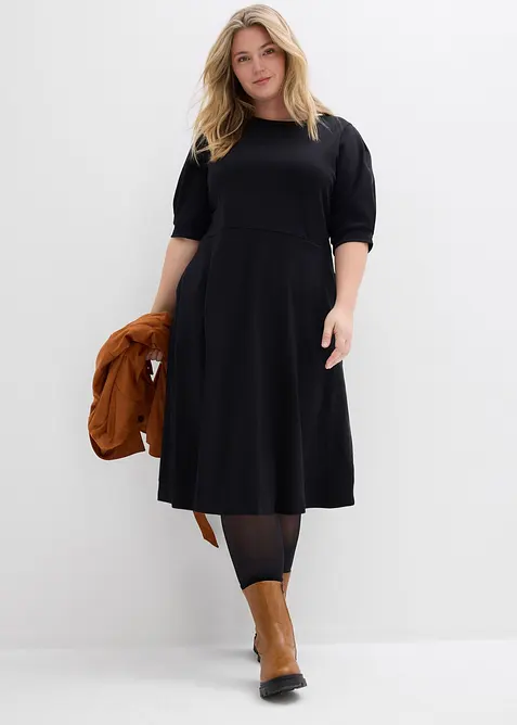 Robe T-shirt en coton &eacute;pais, bonprix