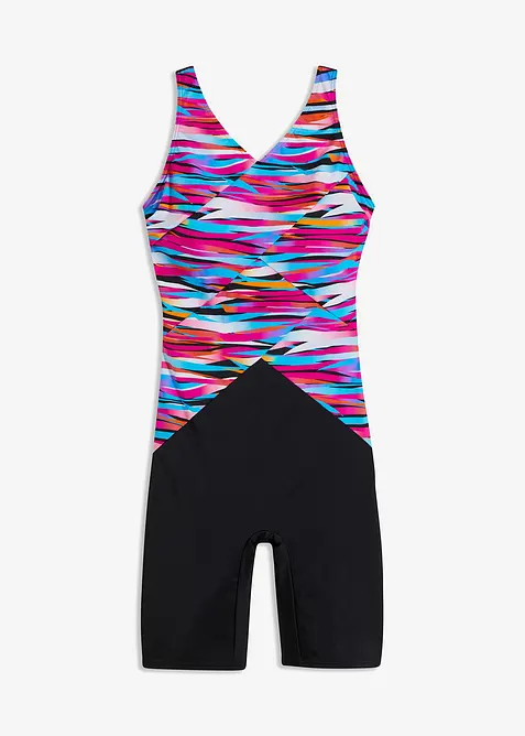 Maillot 1 pi&egrave;ce short sculptant, maintien l&eacute;ger, bonprix