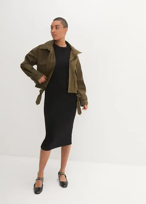 Robe en jersey &agrave; manches 3/4, bonprix