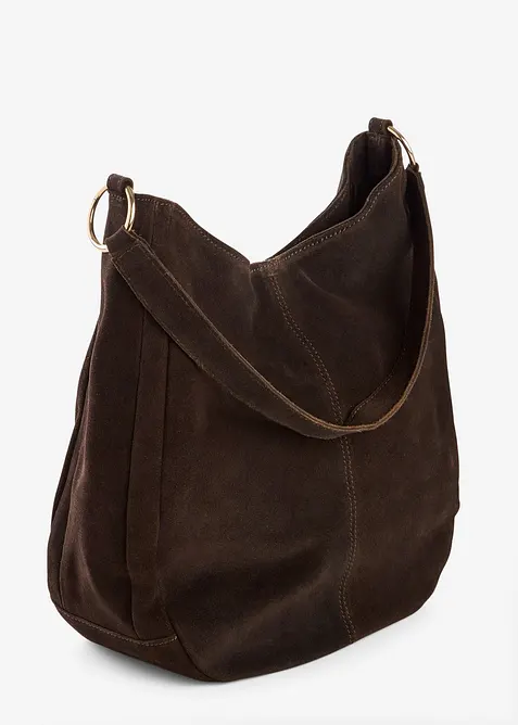 Sac en cuir velours avec sangle d&eacute;corative, bonprix