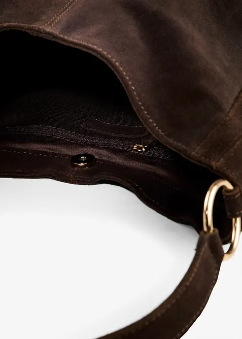 Sac en cuir velours avec sangle d&eacute;corative, bonprix