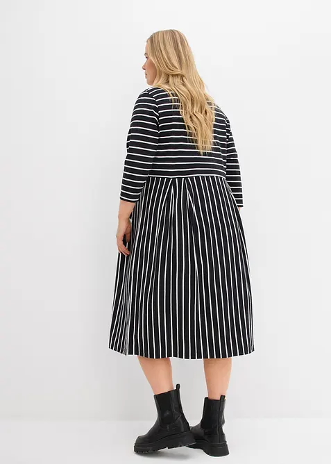 Robe midi en jersey coton, bonprix