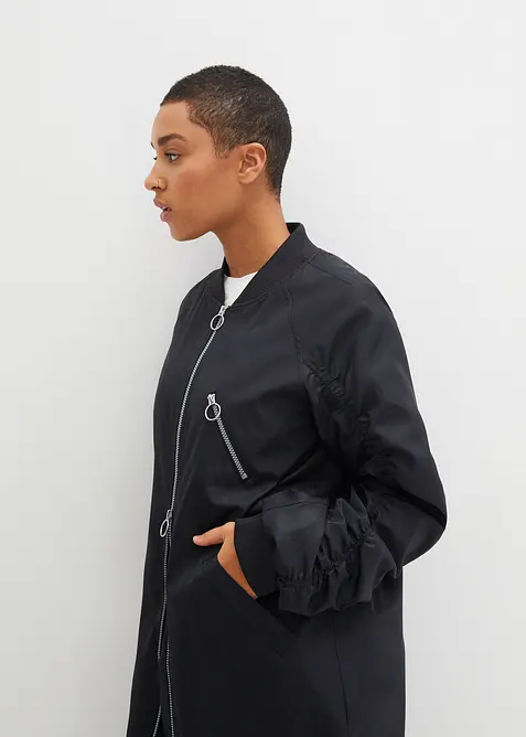 Manteau l&eacute;ger avec col en bord-c&ocirc;tes, bonprix