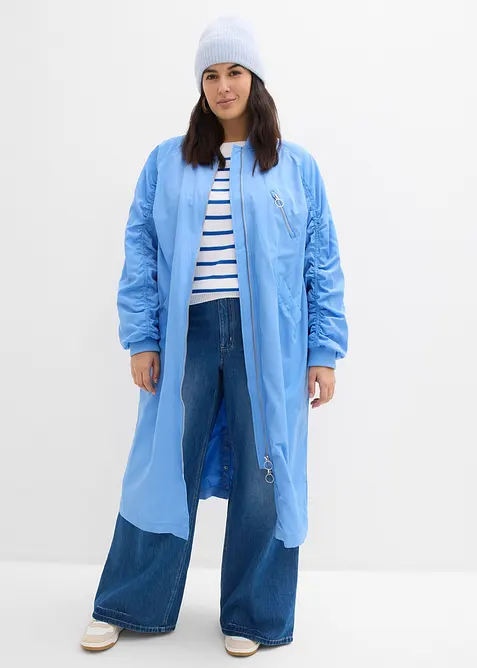 Manteau l&eacute;ger avec col en bord-c&ocirc;tes, bonprix