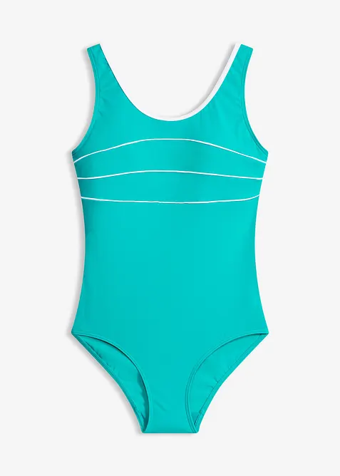 Maillot 1 pi&egrave;ce avec coutures d&eacute;coratives, bonprix