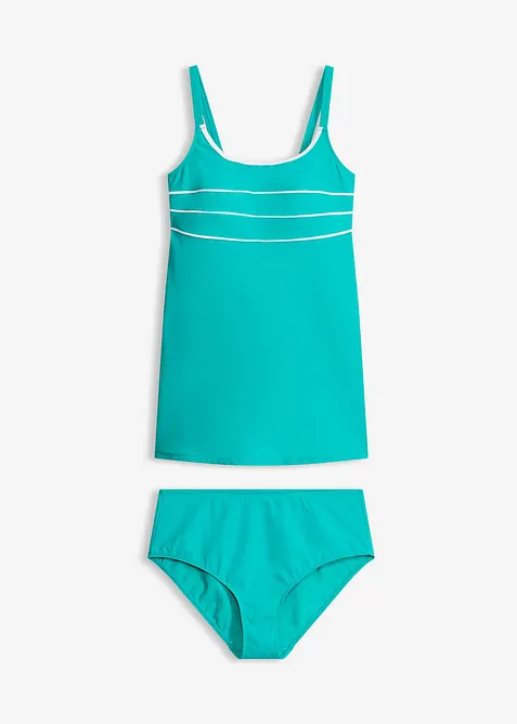 Tankini long &agrave; coutures d&eacute;coratives (ens. 2&nbsp;pces), bonprix