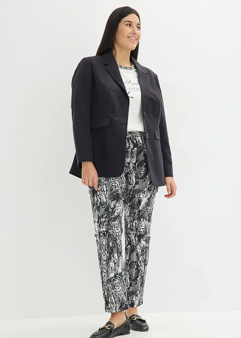 T-shirt en coton avec liser&eacute; perl&eacute;, bonprix