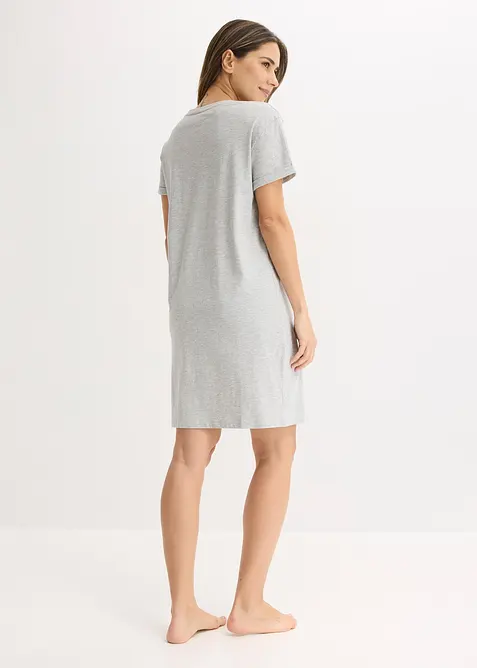 Lot de 2 chemises de nuit 100% coton, bonprix