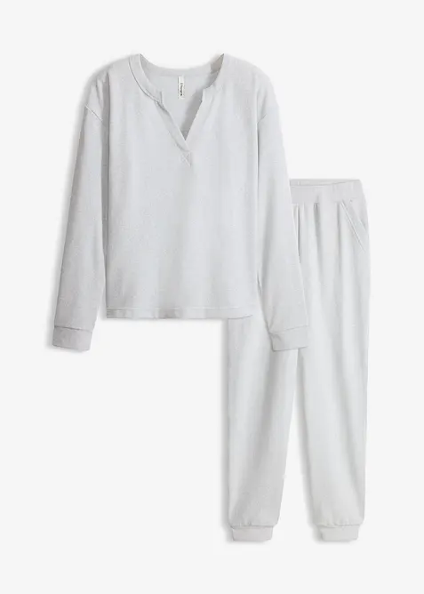 Ensemble d&rsquo;int&eacute;rieur doux en jersey gaufr&eacute;, bonprix