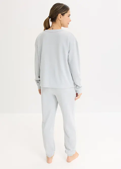 Ensemble d&rsquo;int&eacute;rieur doux en jersey gaufr&eacute;, bonprix