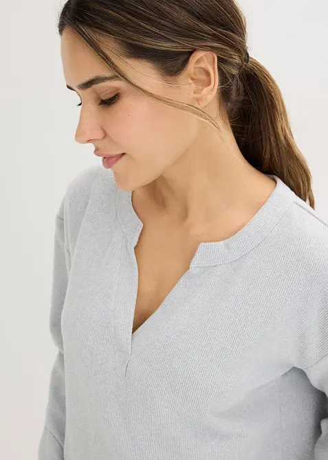 Ensemble d&rsquo;int&eacute;rieur doux en jersey gaufr&eacute;, bonprix